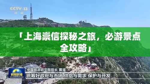 「上海崇信探秘之旅，必游景点全攻略」